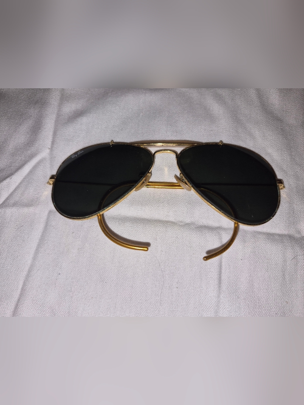 Vintage Bausch & Lomb Ray-Ban Arista Gold-Plated Aviator Sunglasses (70-80)